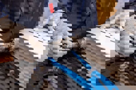 working on an ac unit