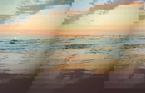 Jacksonville beach at sunrise